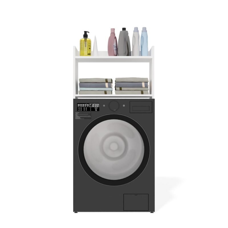55 Wasmachinekast NINA NP – 2 planken – met opbergruimte