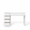 Bureau ARTO – 120 cm – Wit – 5 laden