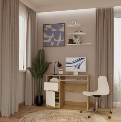 Bureau Komputerowe PORTO – 98,5 × 75 × 51 cm – links