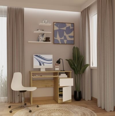 Bureau Komputerowe PORTO – 98,5 × 75 × 51 cm – rechts