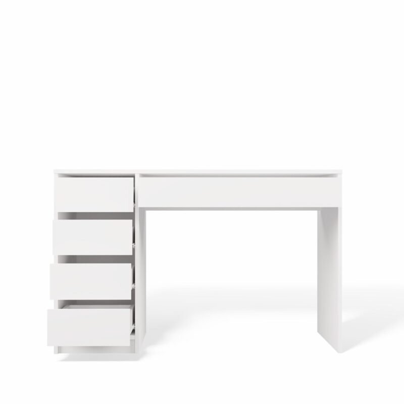 6 Bureau ARTO – 120 cm – Wit – 5 laden