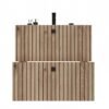 602S5 Wastafelmeubel TIGO 60 2S – Evoke eiken – 2 laden – hangend – geribbeld front – met wastafel