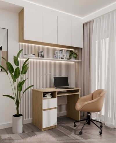 Bureau Komputerowe PORTO – 98,5 × 75 × 51 cm – links