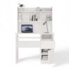 Bureau PORTO – Mat wit / Wit – rechts – met opzetstuk