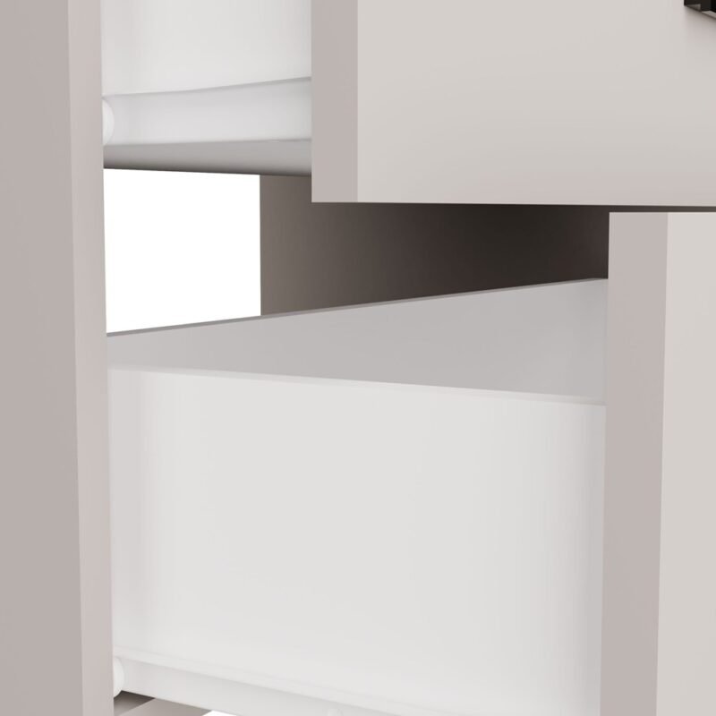 Wastafelmeubel NEL 80 – Kasjmier beige – 2 laden – hangend – met wastafel