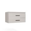 77 Wastafelmeubel NEL 80 – Kasjmier beige – 2 laden – hangend – met wastafel