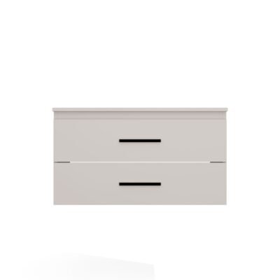 79 Wastafelmeubel NEL 80 – Kasjmier beige – 2 laden – hangend – met wastafel