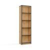 Rek R50 – Artisan eiken / Zwart – 5 planken