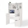 Bureau PORTO – Mat wit / Wit – rechts – met opzetstuk