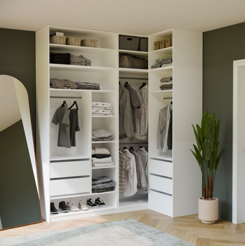 Garderobemeubel Moduowa OPENO – Wit