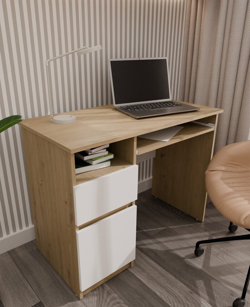 Bureau Komputerowe PORTO – 98,5 × 75 × 51 cm – links