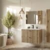 802SWIZUALIZACJA4 Wastafelmeubel TIGO 80 2S – Evoke eiken – geribbeld front – met wastafel