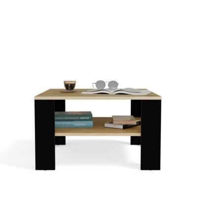 9 Tafel SQUARE – Artisan eiken / Zwart