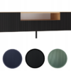 TV-meubel KAMA 160/SLIM – Zwart / Artisan eiken