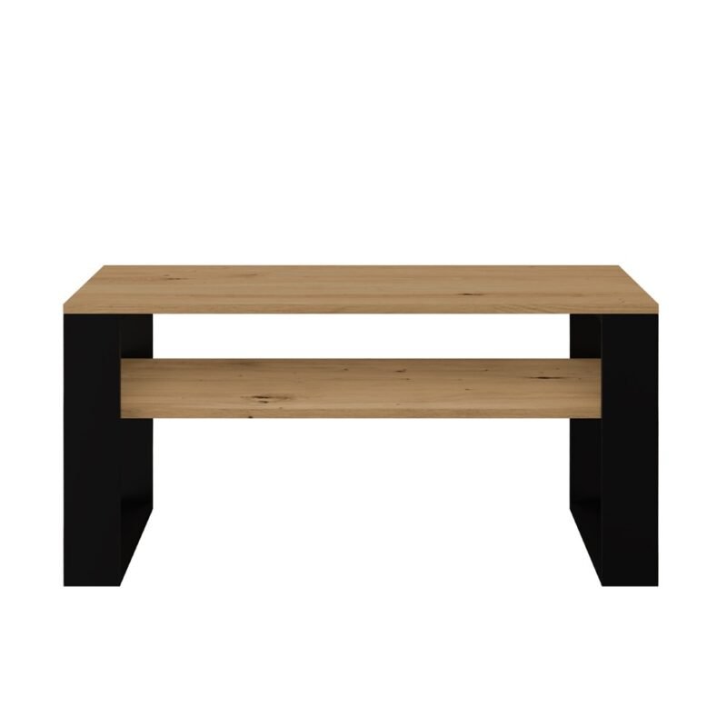 Tafel Modern 1P – Zwart / Artisan eiken