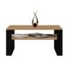 Tafel Modern 1P – Zwart / Artisan eiken