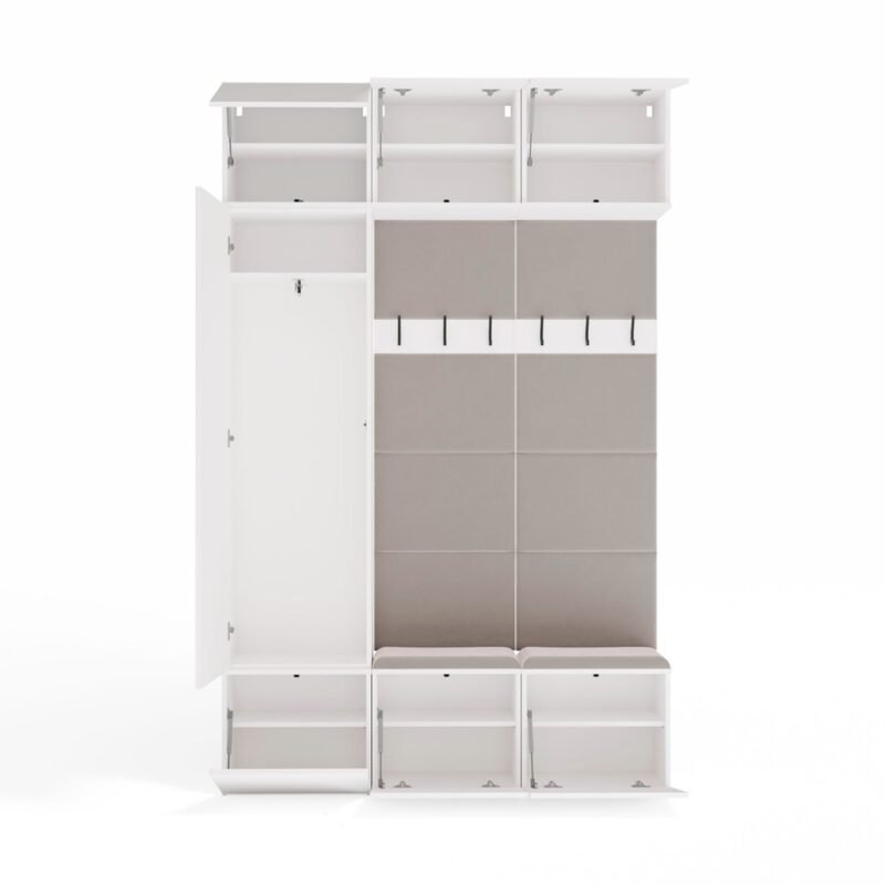 Garderobemeubel HAGA III 1Sz2W – Wit