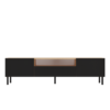 TV-meubel KAMA 160/SLIM – Zwart / Artisan eiken