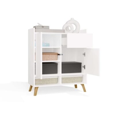 Colin1 Dressoir COLIN – Wit – 1 lade – 2 deuren