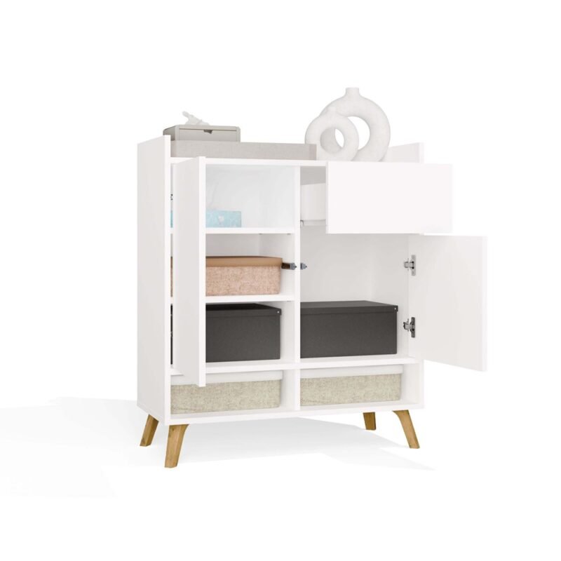 Dressoir COLIN – Wit – 1 lade – 2 deuren