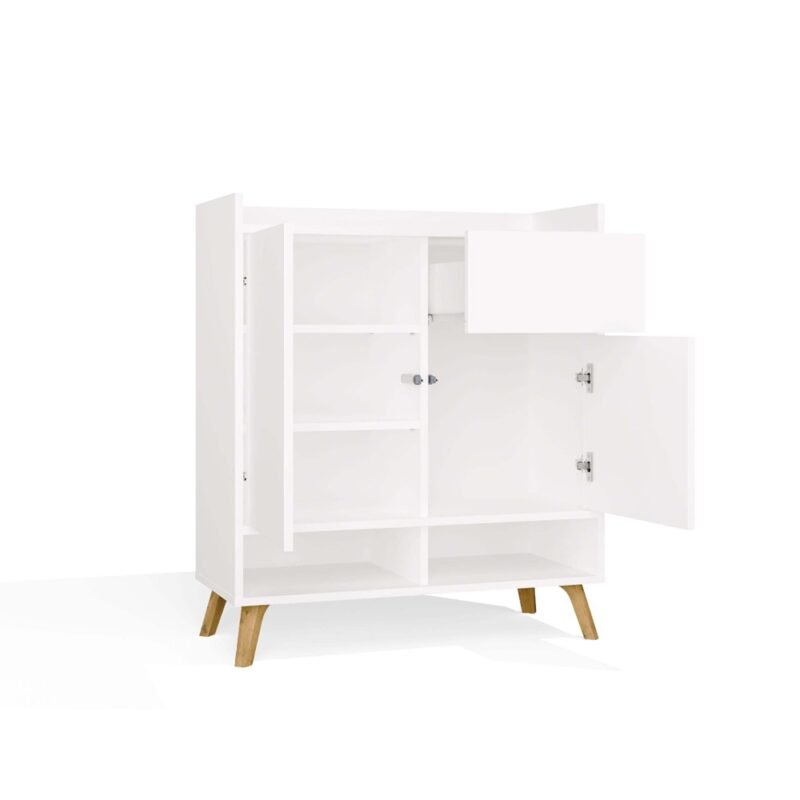 Dressoir COLIN – Wit – 1 lade – 2 deuren