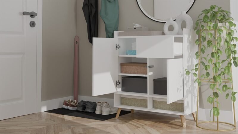 Dressoir COLIN – Wit – 1 lade – 2 deuren