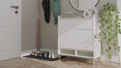 Colin_biel2_wiz Dressoir COLIN – Wit – 1 lade – 2 deuren