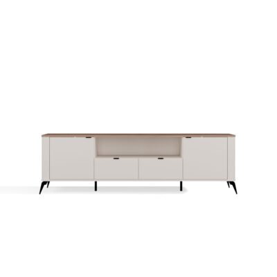CordobaRTV2D2S1 TV-meubel CORDOBA 2D2S – Castello eiken / Kasjmier beige – 2 laden
