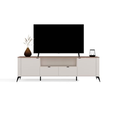 CordobaRTV2D2S2 TV-meubel CORDOBA 2D2S – Castello eiken / Kasjmier beige – 2 laden