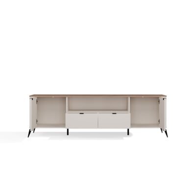 CordobaRTV2D2S3 TV-meubel CORDOBA 2D2S – Castello eiken / Kasjmier beige – 2 laden
