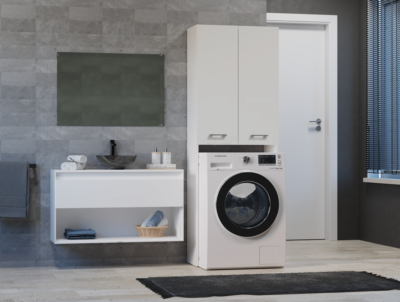 Wasmachinekast Pola DD – Wit