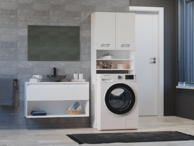 Wasmachinekast Pola DK – Wit