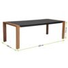 Tuinset DUISBURG dla 8 Osb – Antraciet / Bruin