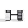 Bureau DELTA – 120 cm – Antraciet / Wit – 3 laden