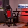 Bureaustoel Enzo – Zwart / Rood