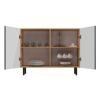 Dressoir KAMA 2D – Zwart / Artisan eiken