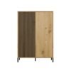 Image0001 Vitrinekast KAMARO 2DD SLIM/GADKI – Artisan eiken – geribbeld front
