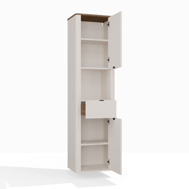 Badkamerkast CORDOBA 2D1S – Castello eiken / Kasjmier – hangend