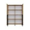 Vitrinekast KAMARO 4DK SLIM/GADKI – Artisan eiken – 4 deuren – geribbeld front