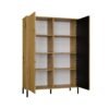Image0006 Vitrinekast KAMARO 2DD SLIM/GADKI – Artisan eiken – geribbeld front