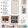 InfografikaCordoba1D1S Badkamerkast CORDOBA 1D1S – Castello eiken / Kasjmier – hangend