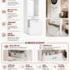 InfografikaPOLA2SBIEL-aigen Wasmachinekast POLA 2S – 2 laden – met opbergruimte