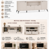 InfografikaStolikRTVCordobakaszmir TV-meubel CORDOBA 2D2S – Kasjmier beige – 2 laden