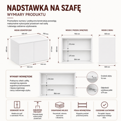 Kastopzetstuk SD-90 – 90 cm