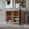 Dressoir KAMA 2D – Zwart / Artisan eiken