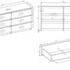Bureauset Arto Komoda Malwa M6 – Wit