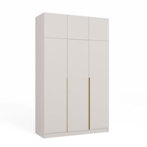 Kledingkast SENSO 3D – 150 cm – Kasjmier – met opzetstuk
