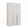 Kledingkast SENSO 3D – 250 cm – Kasjmier / Zwart – met opzetstuk