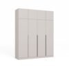 Kledingkast SENSO 4D – 250 × 200 cm – Kasjmier / Zwart – met opzetstuk