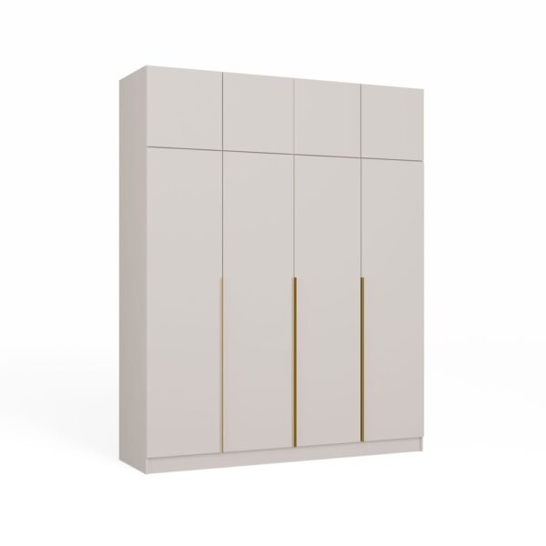 Kledingkast SENSO 4D – 250 × 200 cm – Kasjmier – met opzetstuk